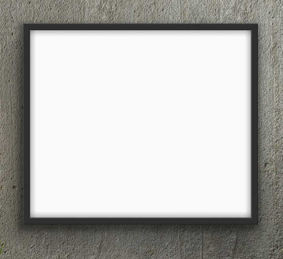 Black Frame 20" x 16"