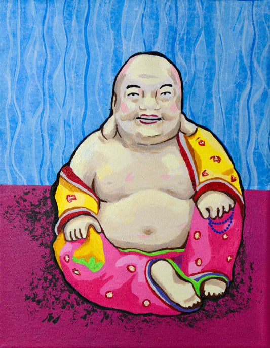 Smiling Buddha (w. frame)