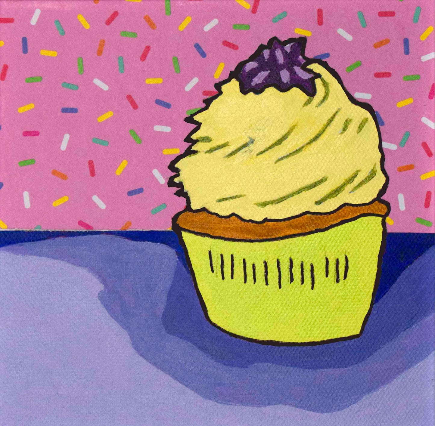 Cupcake w. Sprinkles (w. frame)