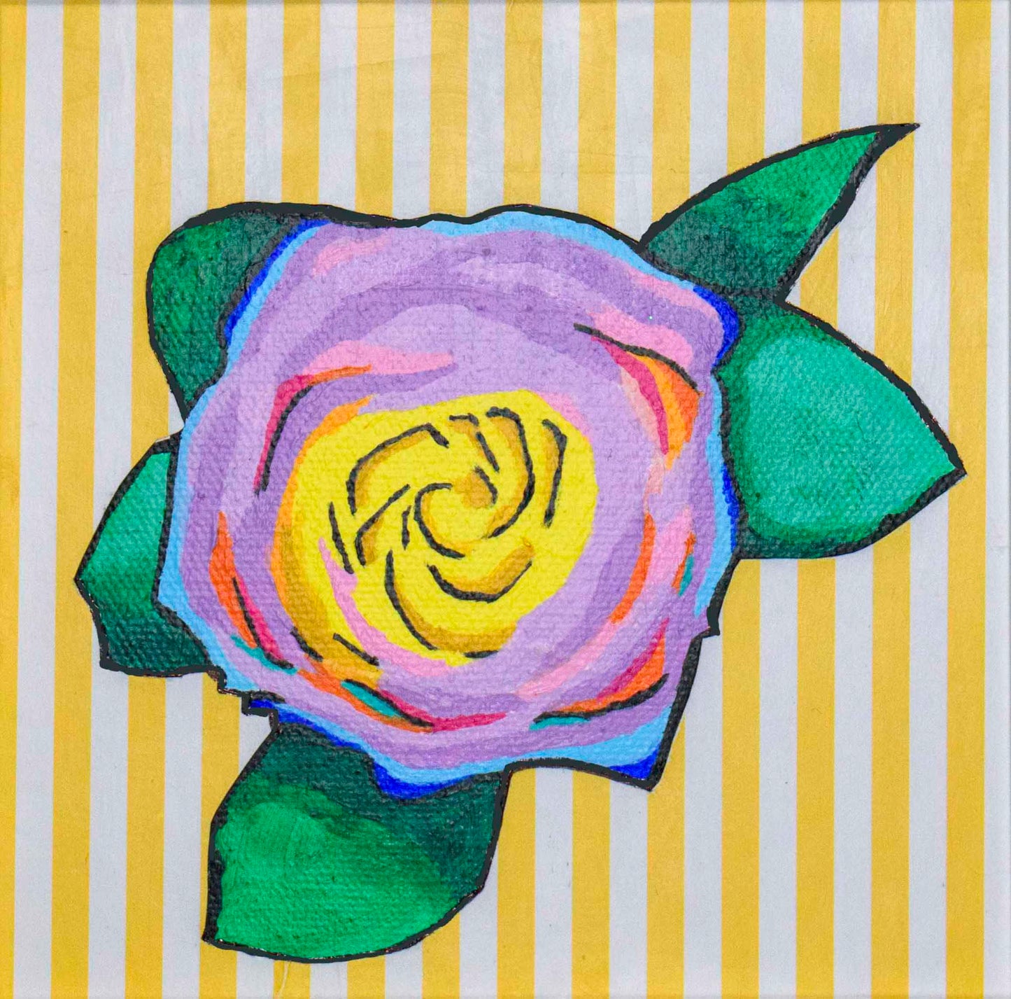 Rose w. Stripes (w. frame)